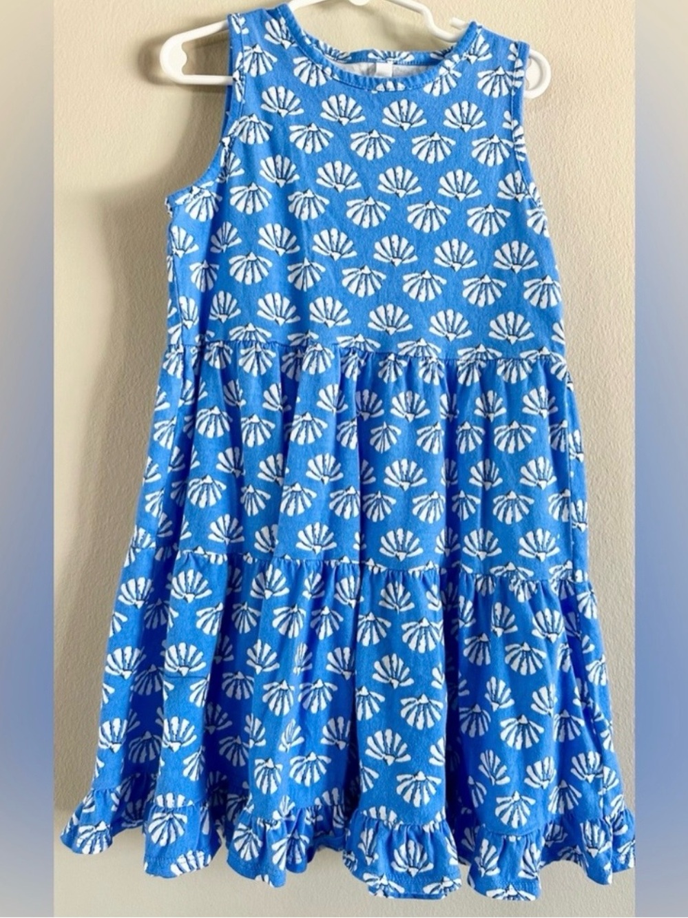 JCREW Crewcuts Blue Seashell Dress Size 7